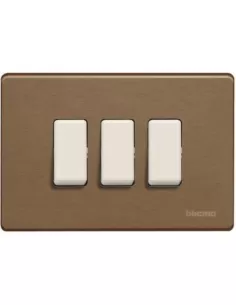 Bticino magic placca 3p bronzo 503//3//br