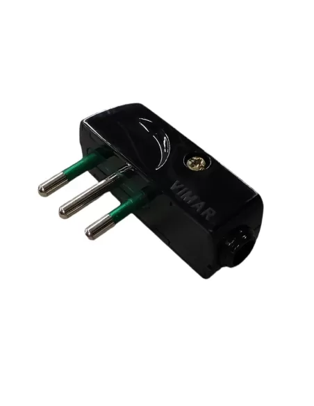 Vimar 00206 2P T 10A Spa 10A 90? Black Plug