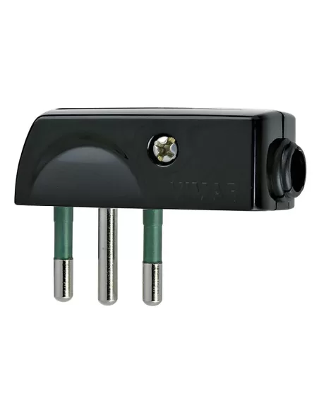 Vimar 00206 Spina 2P T 10A Spa 10A 90? Nero