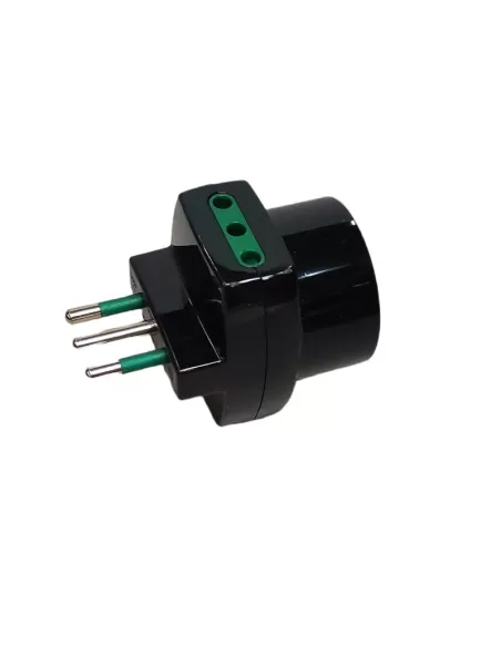Vimar 00322 Adattatore Tripla 10A 2P11 Schuko Nero