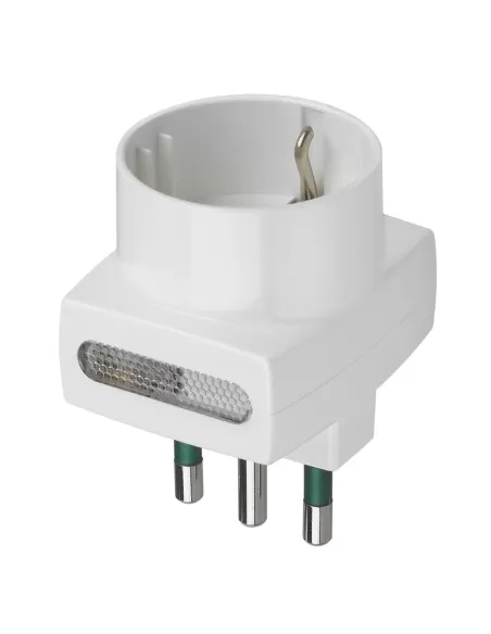 Vimar 00329.B Triple Adapter 16A P Bipasso Bivalent 10/16A Schuko Spd White
