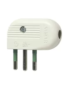 Vimar 01041.B 2P T 10A 90° Plug White