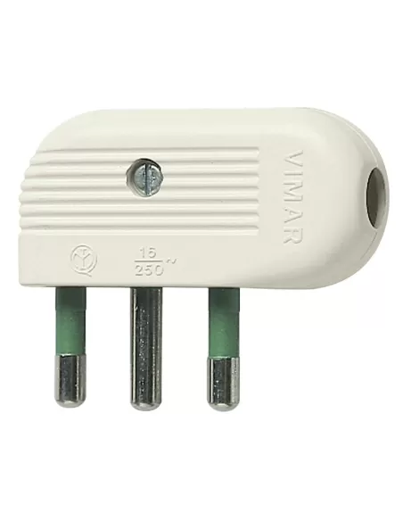 Vimar 01043.B 2P T 16A 90° Plug White