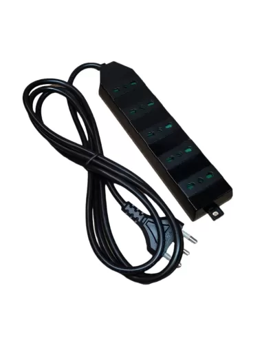 Vimar 01264.N Multiple Socket 5P17/11 Black Cable