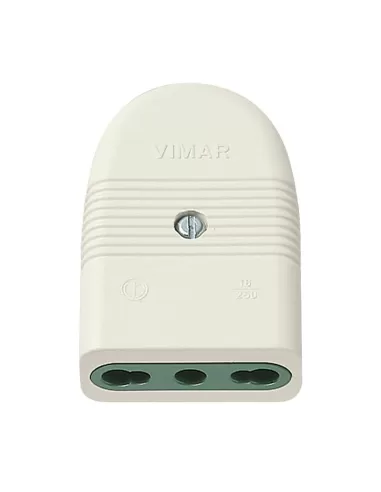 Vimar 01029.B 2P T 16A P17/11 Axial White Socket