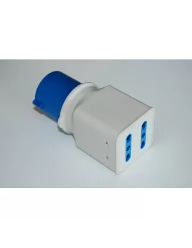 Brennenstuhl 1081561 CEE plug adapter 220V 2P 16A output 2 civil two-way sockets