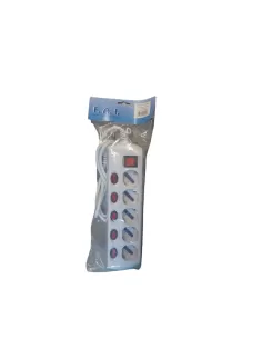 8022 5 sockets with 5 Schuko sockets and general cable max 2500w