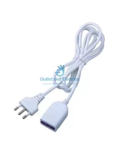 Cfg e242 5 meter linear extension cable with 16A white plug