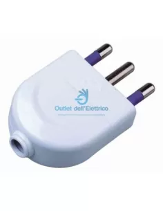 Cfg e251s spina 2prese t16a bianco sfuse