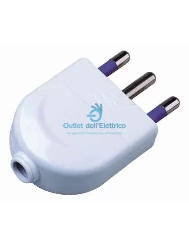 Cfg e251s spina 2prese t16a bianco sfuse