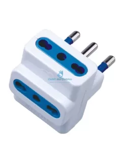 Cfg e269s 16A two-way multiple adapter with 3 sockets, white