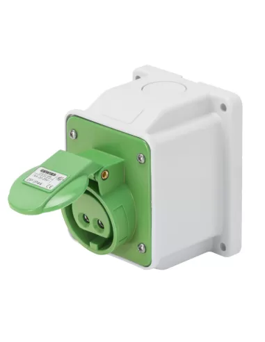 Gewiss gw62461 fixed socket 10 wall pr 3p 16a 24//42v 4h