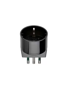 Reer 7310288 adattatore 2p t 16a presa 10a 2p t//schuko imq nero