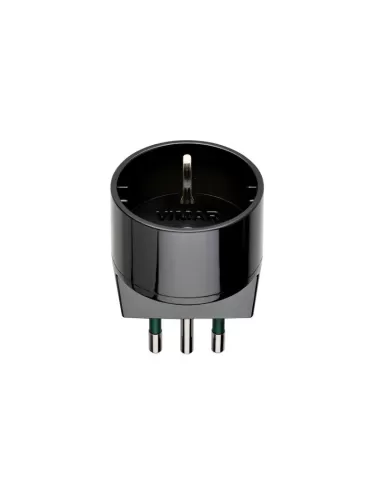 Reer 7310288 adattatore 2p t 16a presa 10a 2p t//schuko imq nero