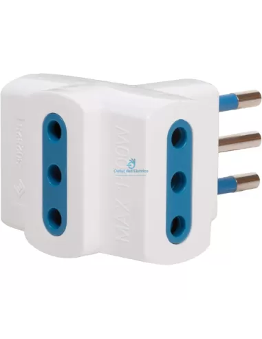 Faeg FG20506 Triple adapter 2p+t 16a bypass bn