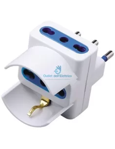 Faeg FG28513 Adatt.triplo/schuko 2p+t 16a beep.bn blist