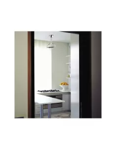 Cini & nils 531 gradisoffitto opalescente cromata con diffusore cilind opale 1x150w r7s 2