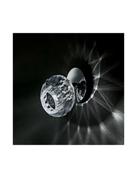 Aureliano toso-sunlight p-pl parete//soffitto orient  d 10cm g9 60w diffusore in cristallo molato