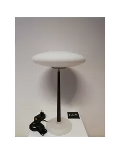 Flos a4570000 pao t2 table lamp 12v 75w g6.35 with wooden stem and satin glass diffuser