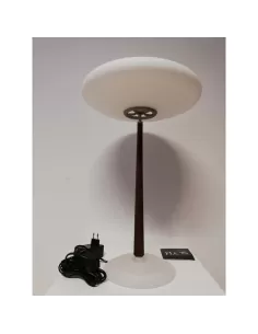 Flos a4570000 pao t2 table lamp 12v 75w g6.35 with wooden stem and satin glass diffuser 2