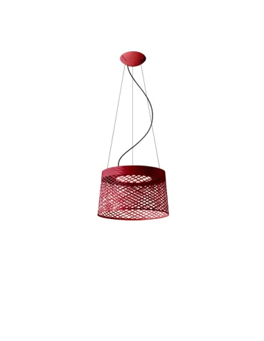 Foscarini 290007-65 twiggy grid sospensione carminio