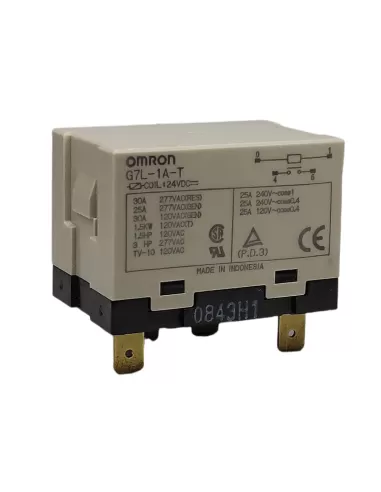 Omron g7l1atub24dc-149 relay-1spno,30a//24dc vca,fast-on6,35mm,