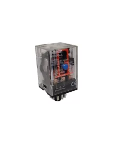 Omron mk3p5s110dc-1459 3spdt relay, 10a 110vdc, undecal and test button