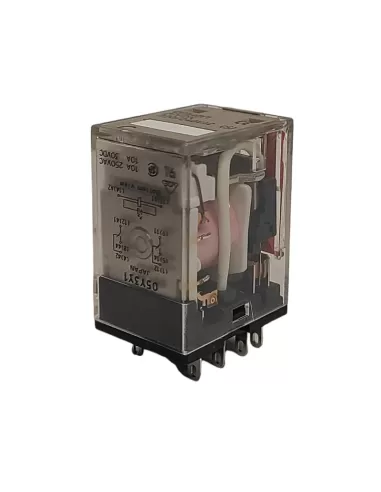 Omron my2n220240acs-11 relay-2spdt, 10 a//250 vac, term inn, led