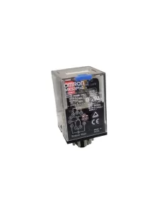 Omron mks3pi5dc48 rele' 3 spdt, 10a 48vdc, undecal con pulsante di prova