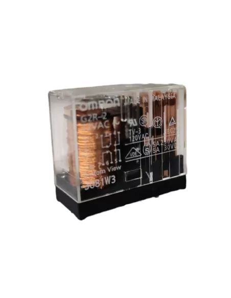 Omron g2r2ac12 rele-verticale 2 contacts no, 5 a//250 vac