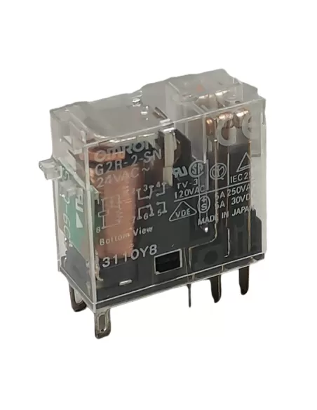 Omron g2r2sni24ac rele-vert2spdt5a//250vcaterminnledpulstrial