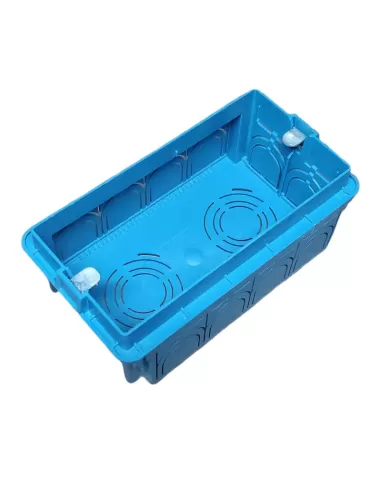 Vimar V71304 Rectangular Flush Mounting Box 4 Modules For Light Walls Blue