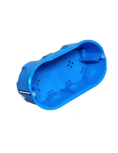 Vimar V71614 Boîte de montage encastré pour module mural 4 lumières Bleu clair