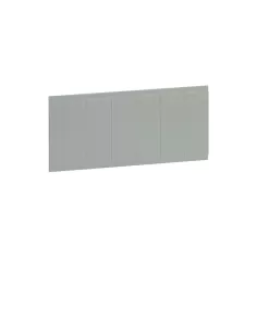 Bocchiotti b05180 6-module module cover for Pablo switchboards, grey, accessories