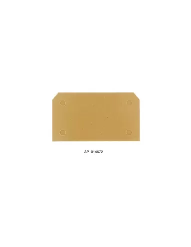 Weidmuller ap (3,0) 0146720000 sak series, terminal, 3 mm, dark beige, yellow, direct mounting