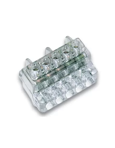 Cembre z6-5 5-way single-pole terminal block, 6mmq section