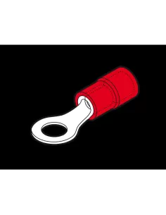 Cembre rf-m12 capocorda rosso ad occhiello vite 12 mm in pvc