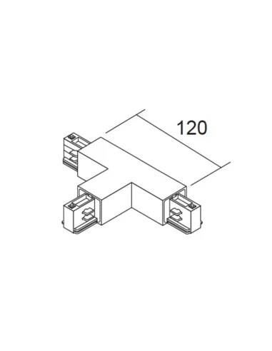Ivela 7656-10-w31 giunto a t cond terra dx 850 bianco