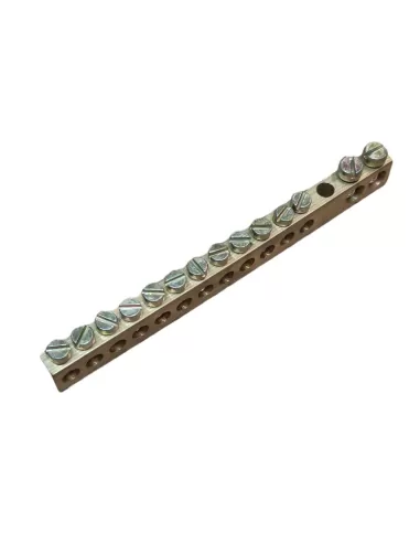 Vimar V51814 Brass Terminal Block 12 Holes 6mm