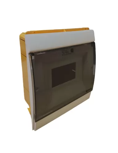 Ge power 619325 aba007ib centralino da incasso porta trasparente 4-7 m ral9010