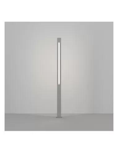 Viabizzuno f4 127 02 square tube argento g5 14w he l 1000