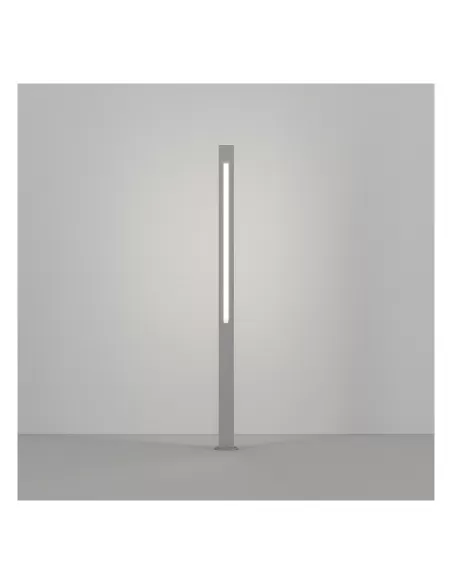 Viabizzuno f4 127 02 square tube argento g5 14w he l 1000