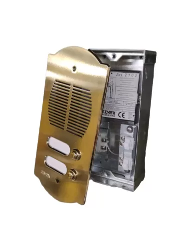 Vimar 2102 Patavium Targa In Ottone 2 Pulsanti