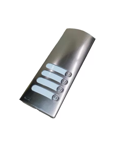 Vimar 1254 Placa adicional 2 módulos Ik10 con 4 pulsadores de acero