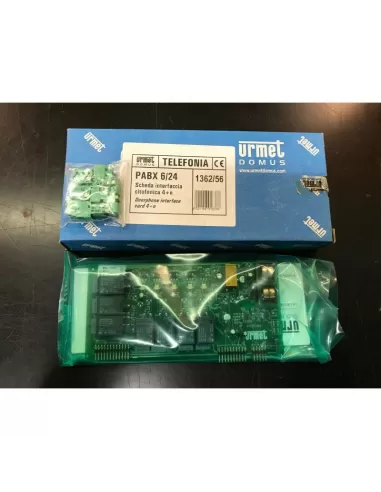 Urmet 1362//56 intercom interface for 6//24 PABX telephone switchboard