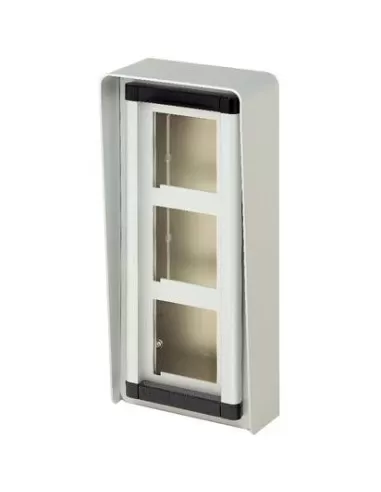 Bticino 2303 tersystem - portamod parete 3 mod alluminio