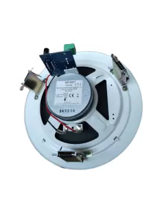 Tutondo kd505lb diffusore tondo acustico amplificato a 1 via bianco 8w 24v 2