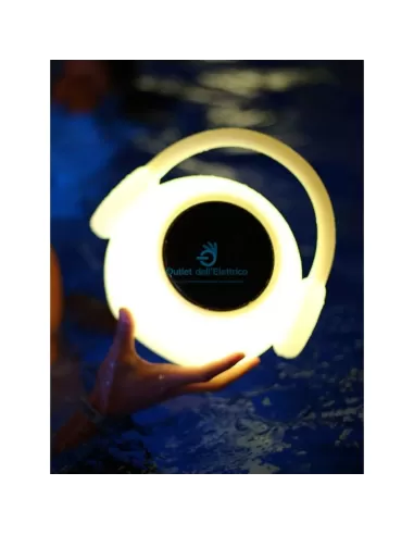 Haut-parleur lumineux Mantra rgb avec telec.porta.10w ip44 bluetooth