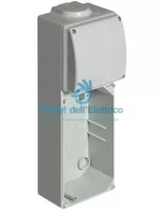 Bticino cqb4010 base 1 interlocked socket with junction box