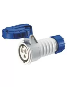 Gewiss toma móvil impermeable 3p t 16a 400v 6h cableado rápido gw63030 tomas industriales